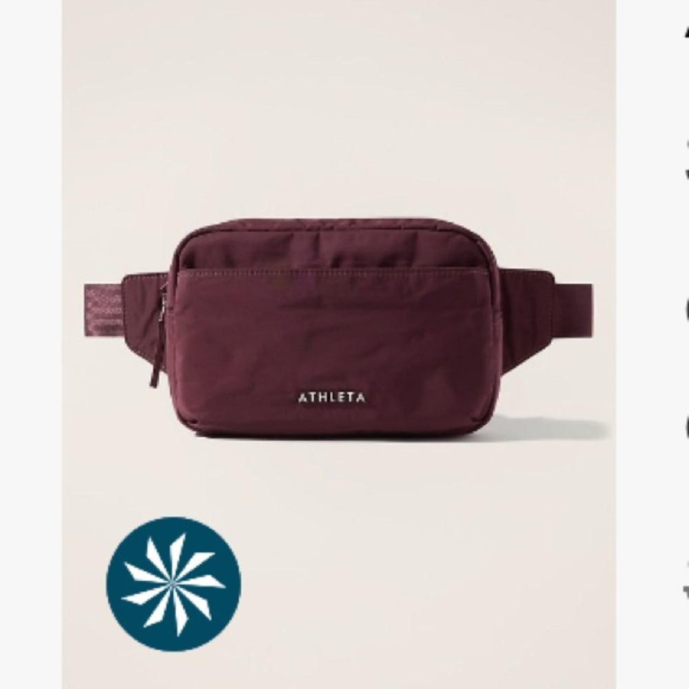Athleta All About Large Crossbody Belt Bag - Spiced Cabernet